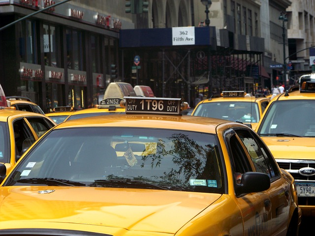 taxi na ulici